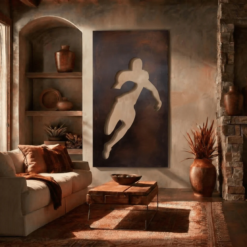The Rush - Metal Wall Art - Umber