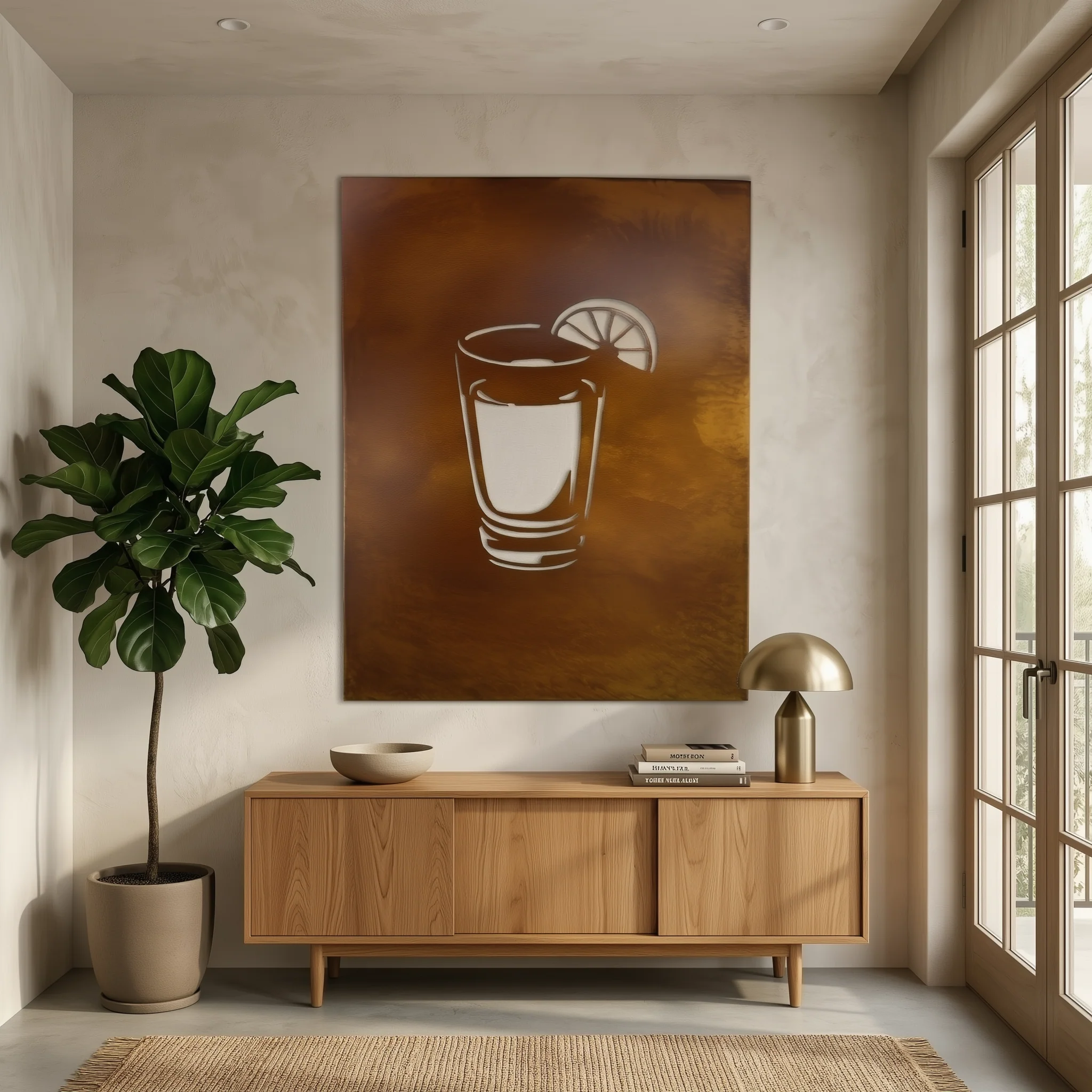The Salud - Metal Wall Art - Oxide