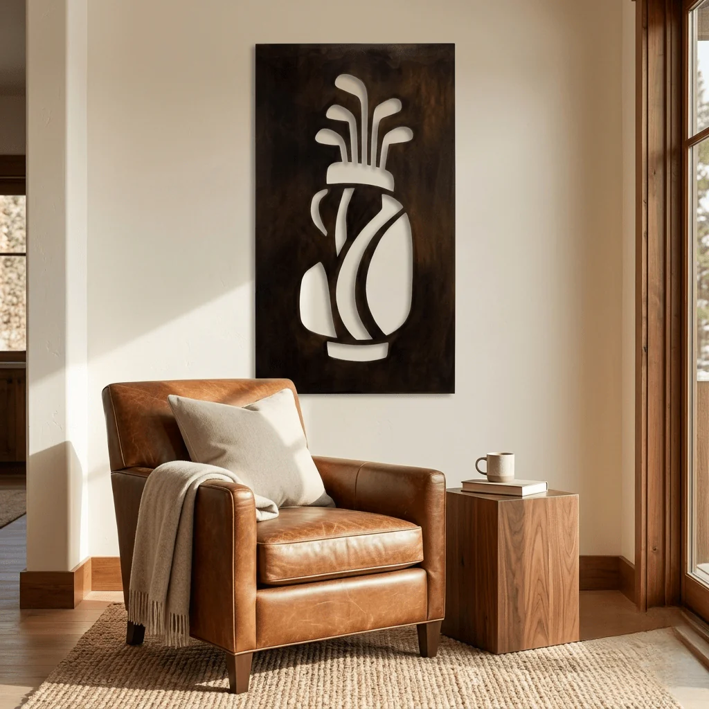 The Set - Metal Wall Art - Umber - Image 3
