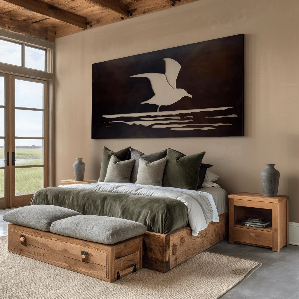 The Skimmer - Metal Wall Art - Umber