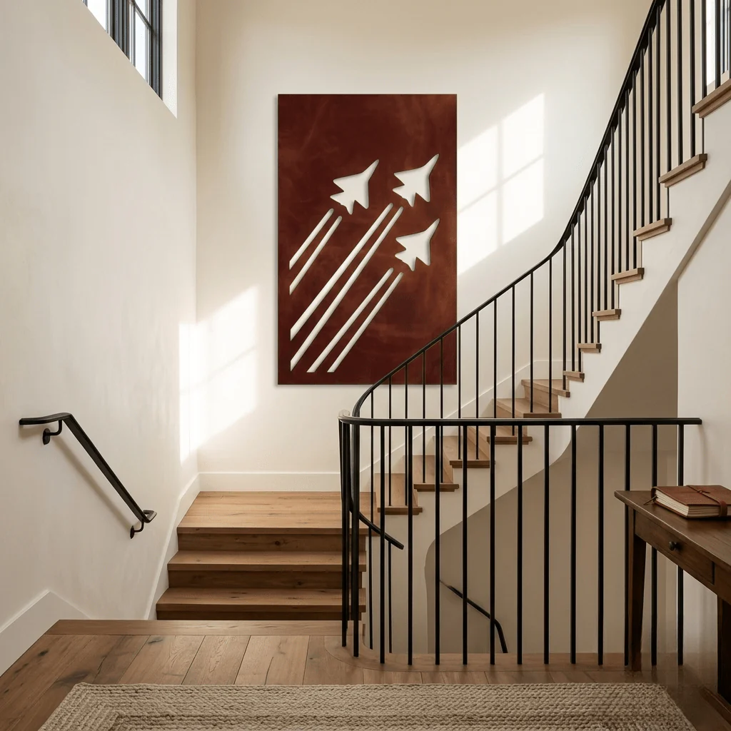 The Sky Command - Metal Wall Art - Oxide