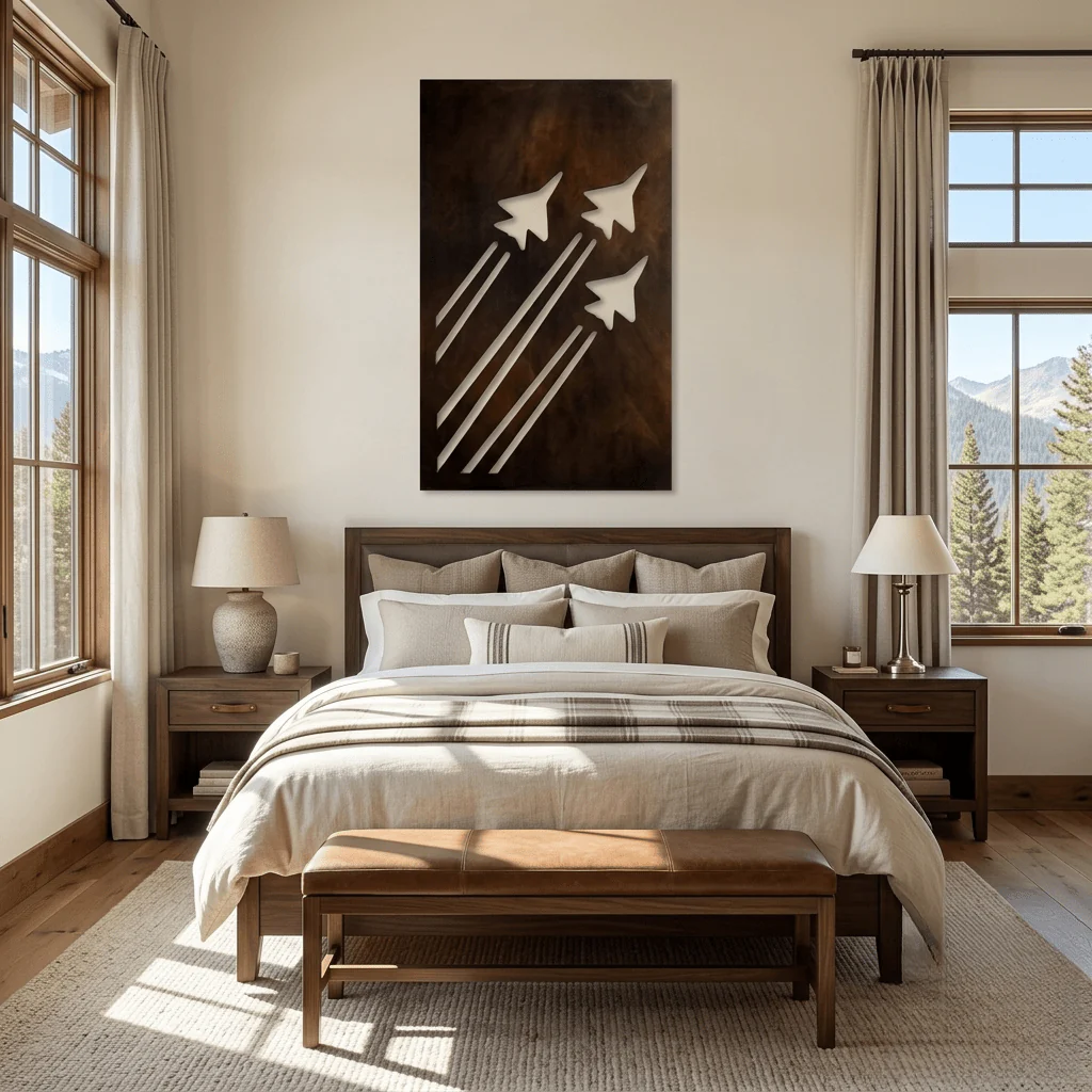 The Sky Command - Metal Wall Art - Umber - Image 4