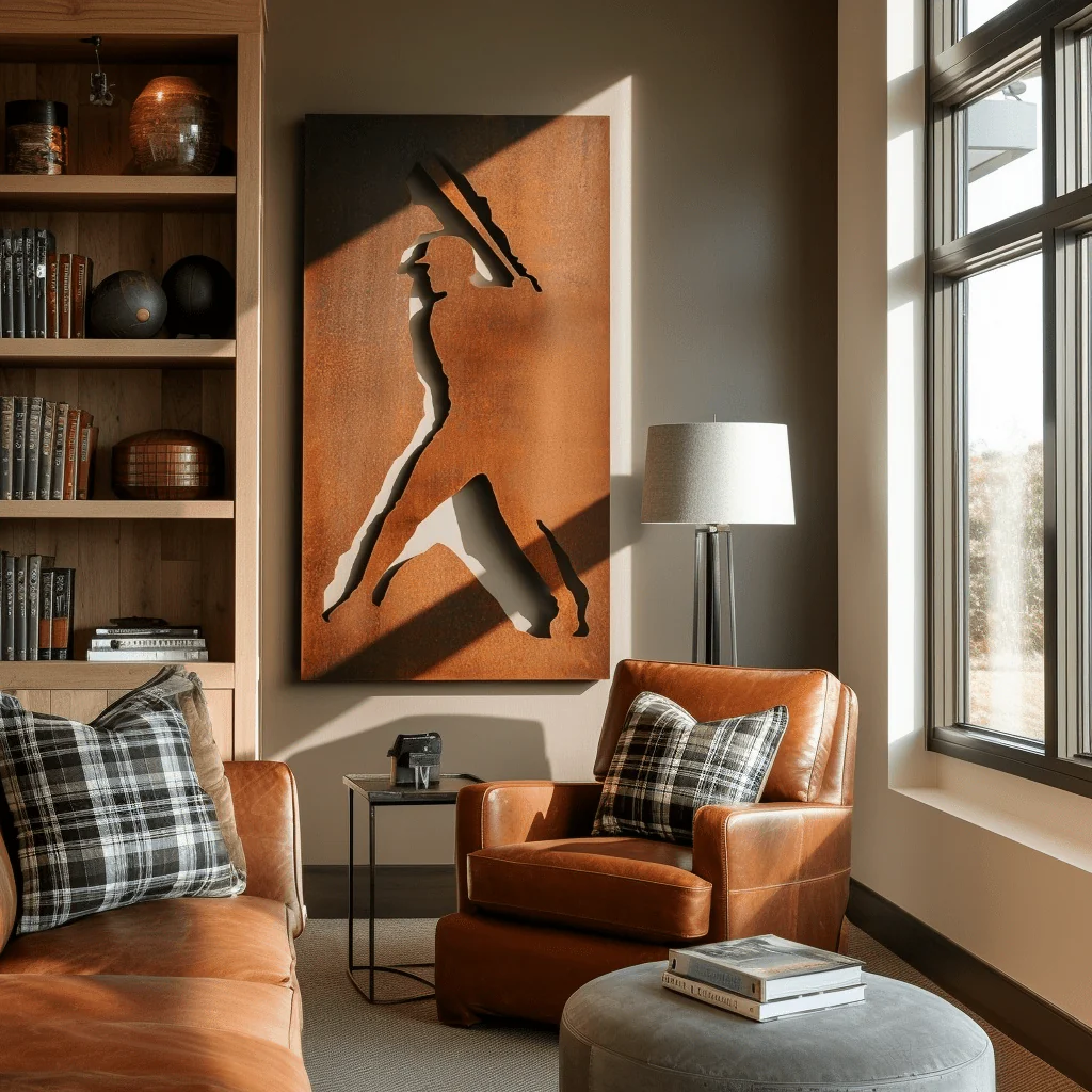 The Slugger - Metal Wall Art - Oxide - Image 2