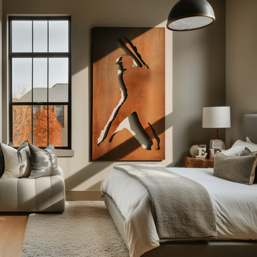 The Slugger - Metal Wall Art - Oxide - Image 3