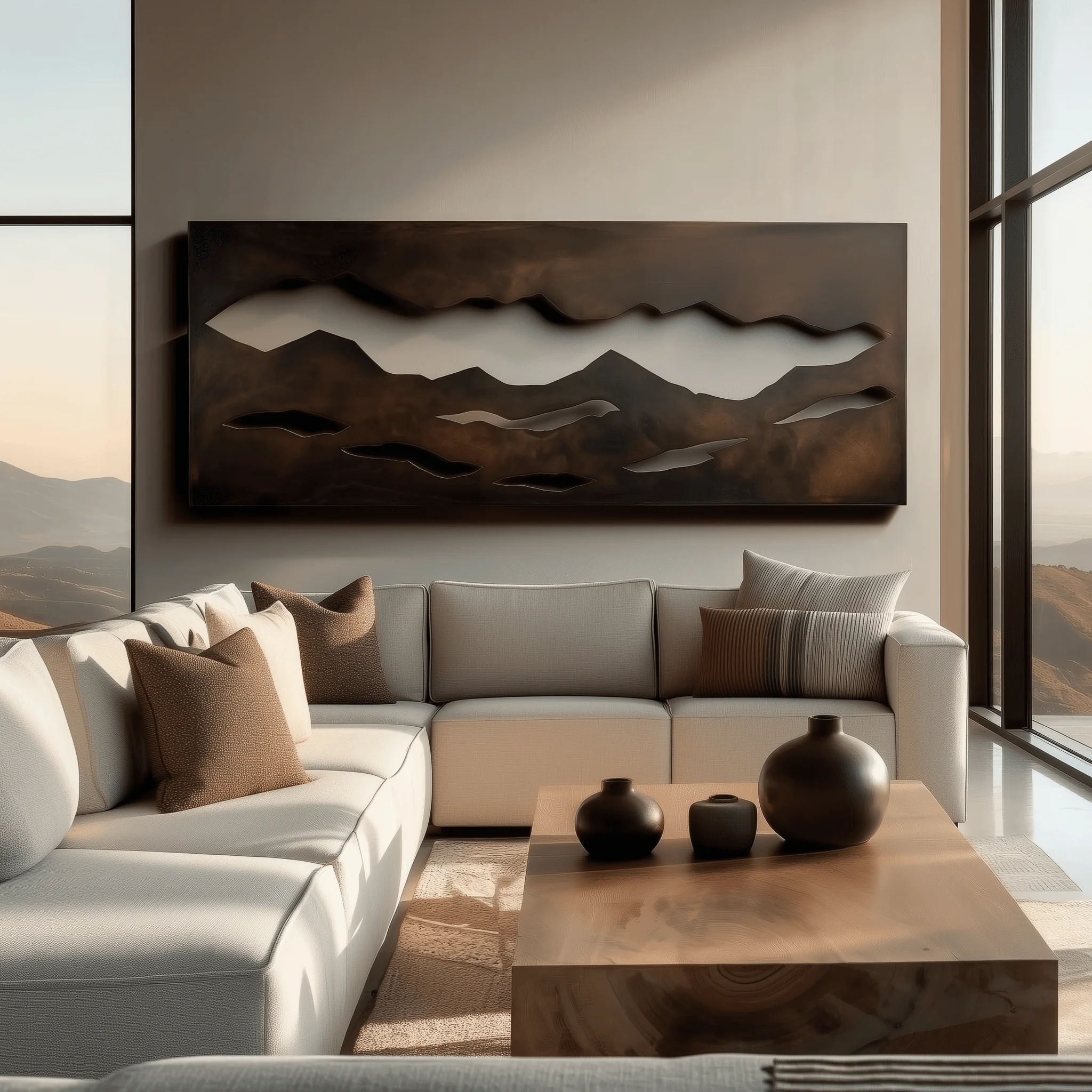 The Smokey Mountains - Metal Wall Art - Umber - Image 2