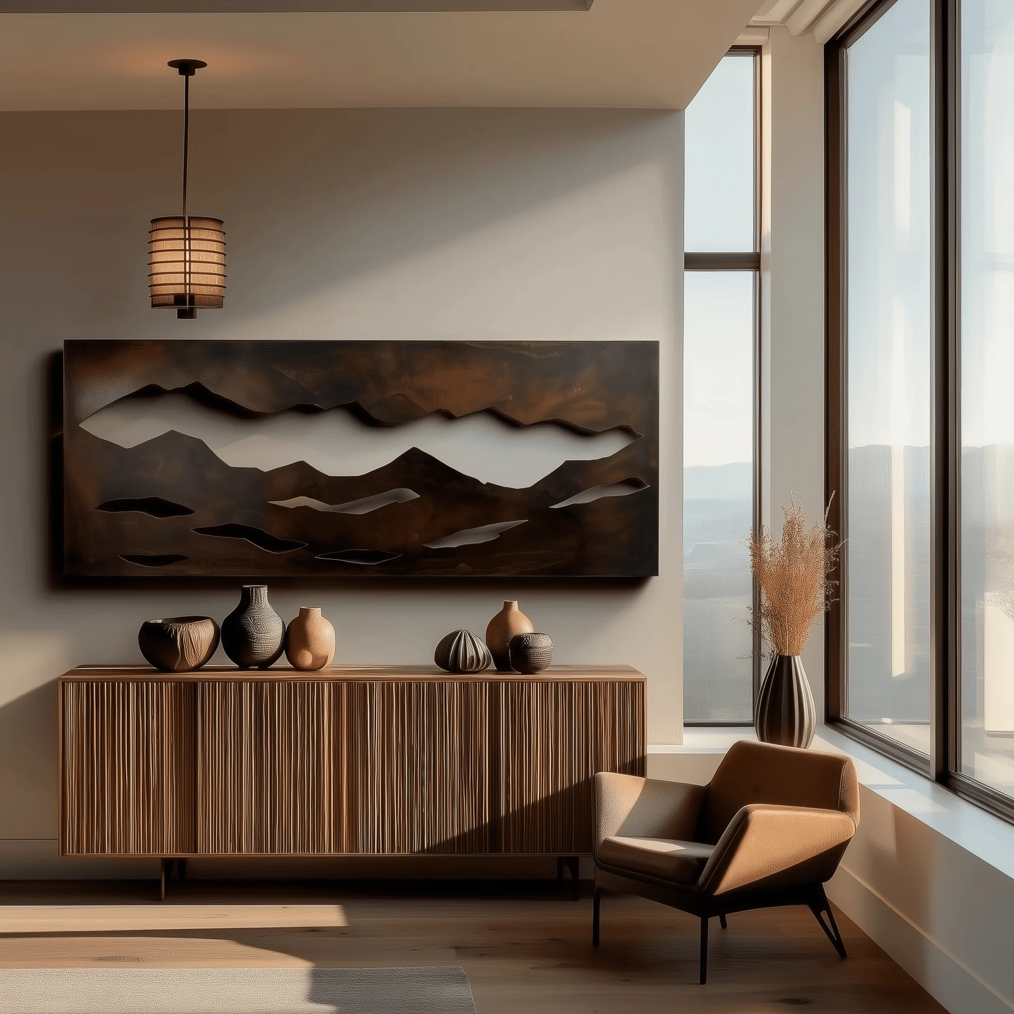 The Smokey Mountains - Metal Wall Art - Umber - Image 3