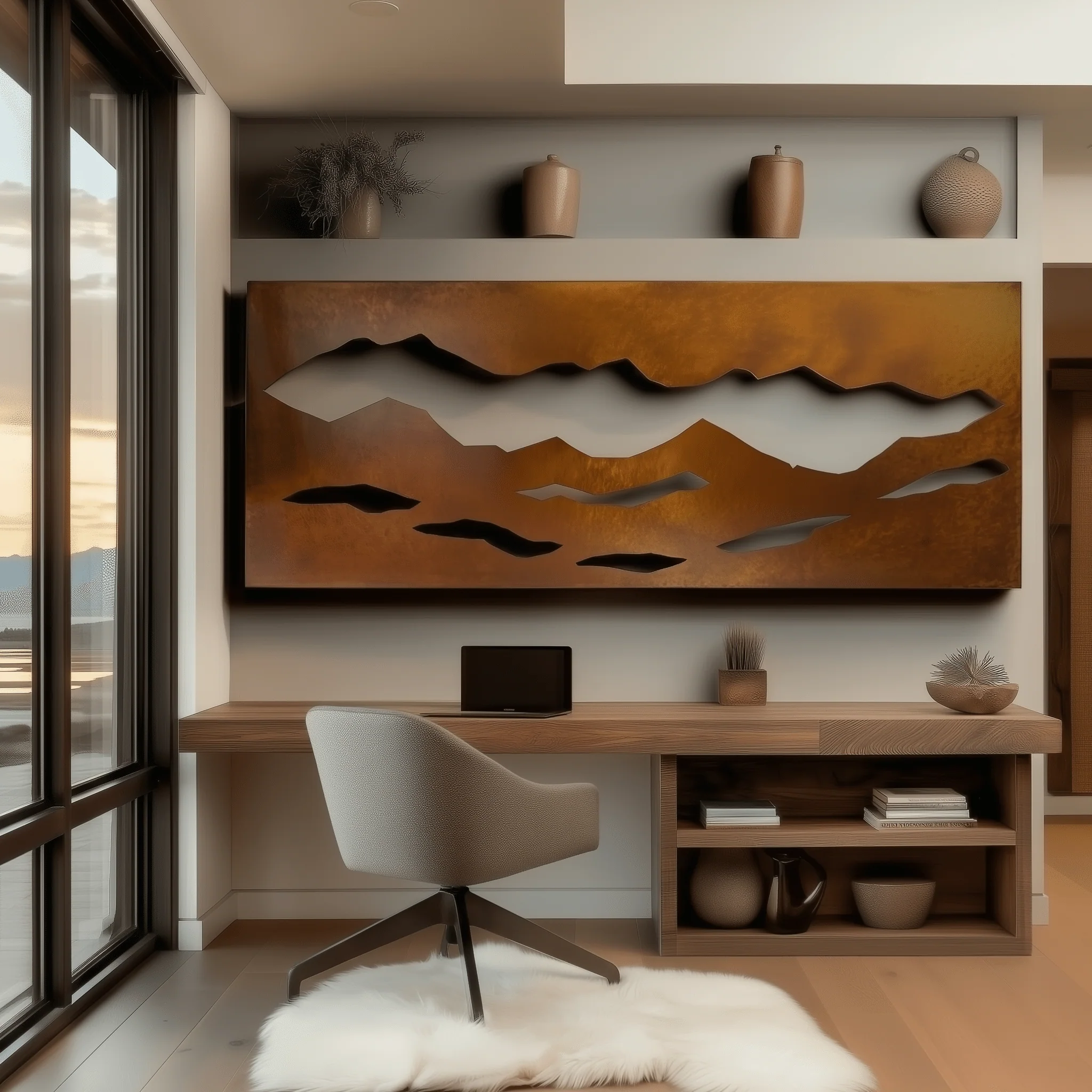 The Smokey Mountains - Metal Wall Art - Oxide