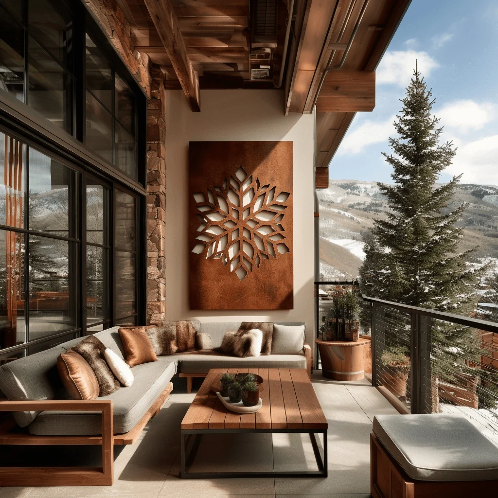 The Snowflake - Metal Wall Art - Oxide - Image 3