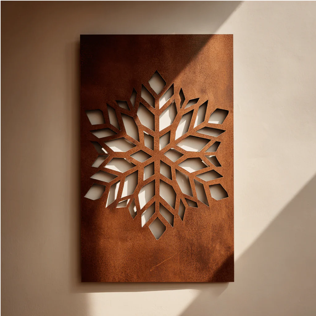 The Snowflake - Metal Wall Art - Oxide - Image 4