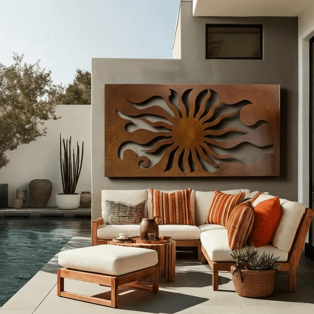 The Sol - Metal Wall Art - Oxide