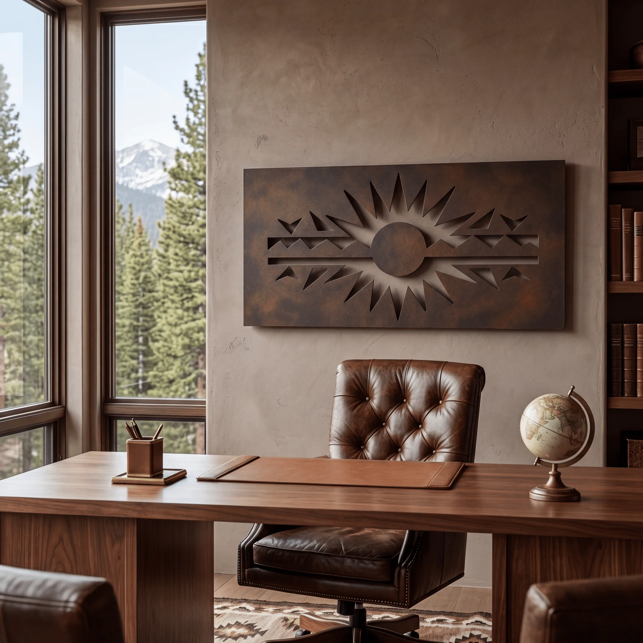 The Solana - Metal Wall Art - Umber