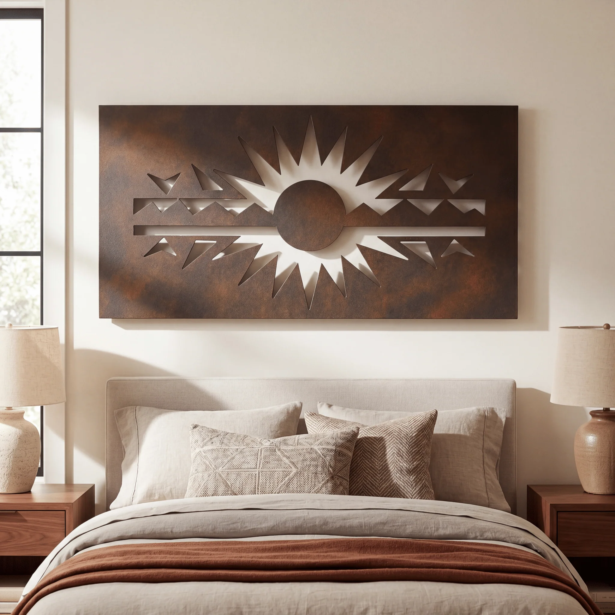 The Solana - Metal Wall Art - Umber - Image 2
