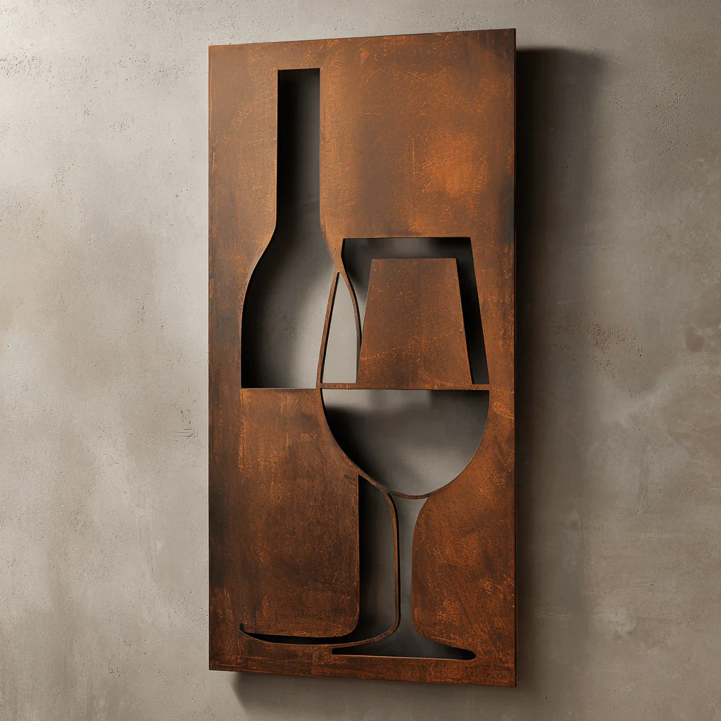 The Sommelier - Metal Wall Art - Oxide - Image 4