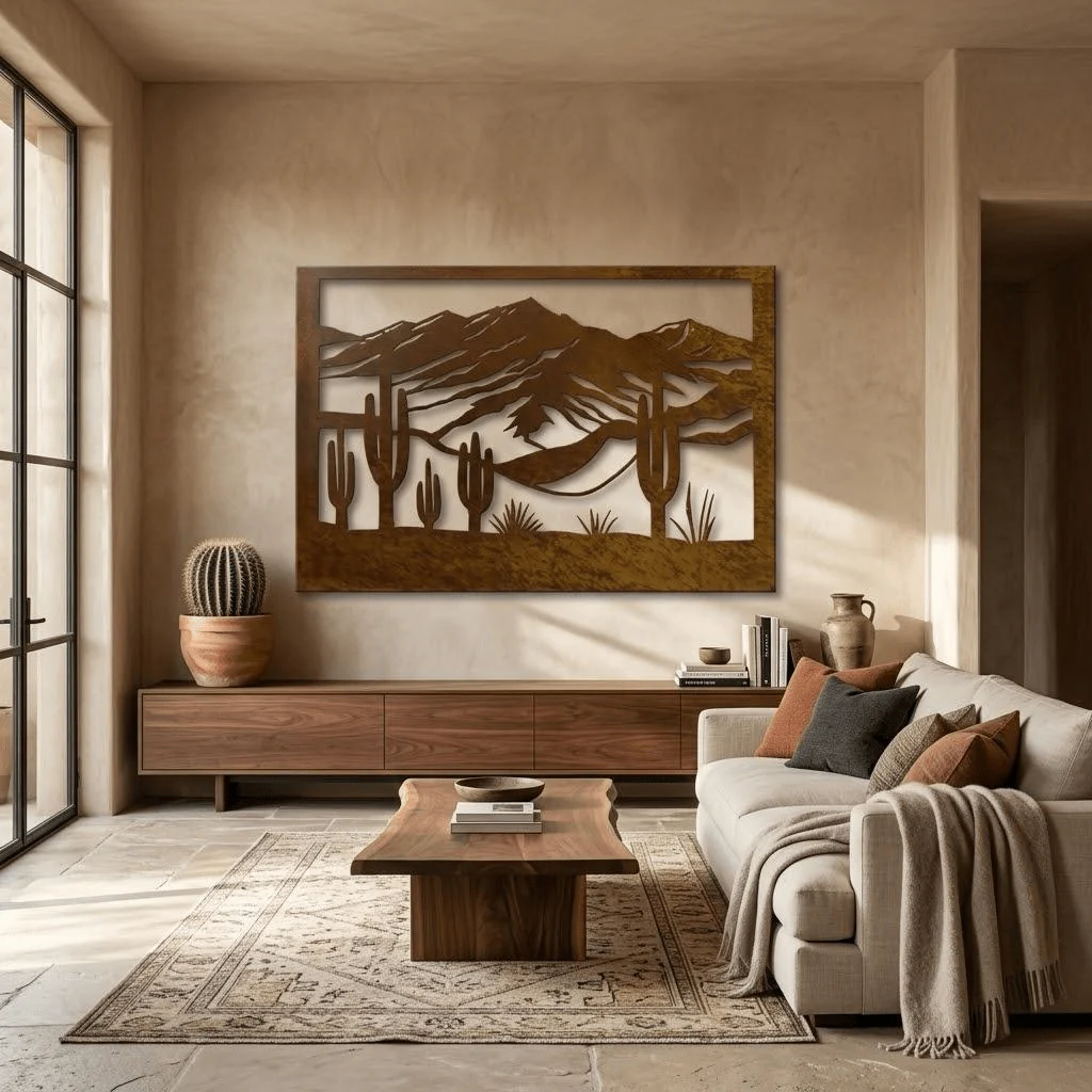 The Sonoran Desert - Metal Wall Art - Oxide