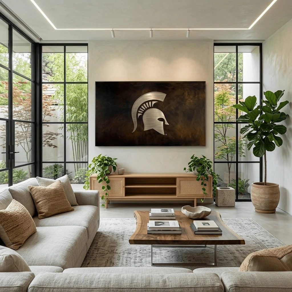 The Spartan - Metal Wall Art - Landscape - Umber