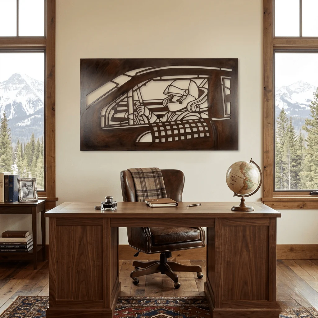 The Speed Demon - Metal Wall Art - Umber - Image 2