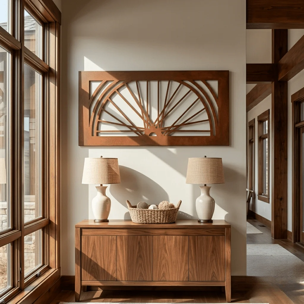 The Spoke - Metal Wall Art - Oxide - Image 2