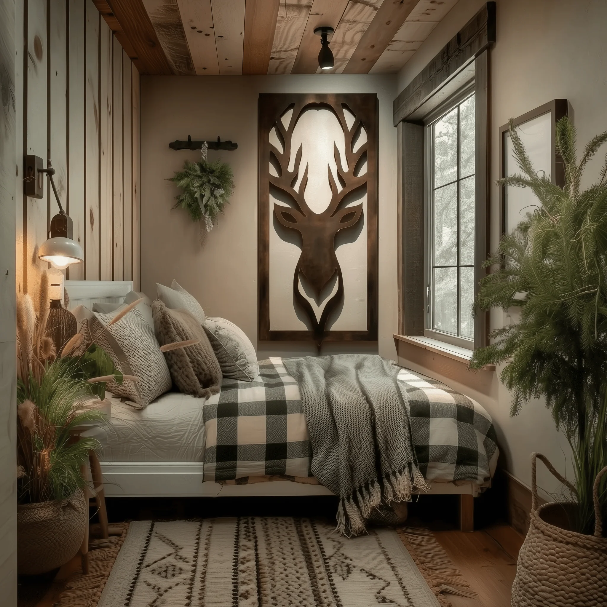 The Stag - Metal Wall Art - Umber - Image 2
