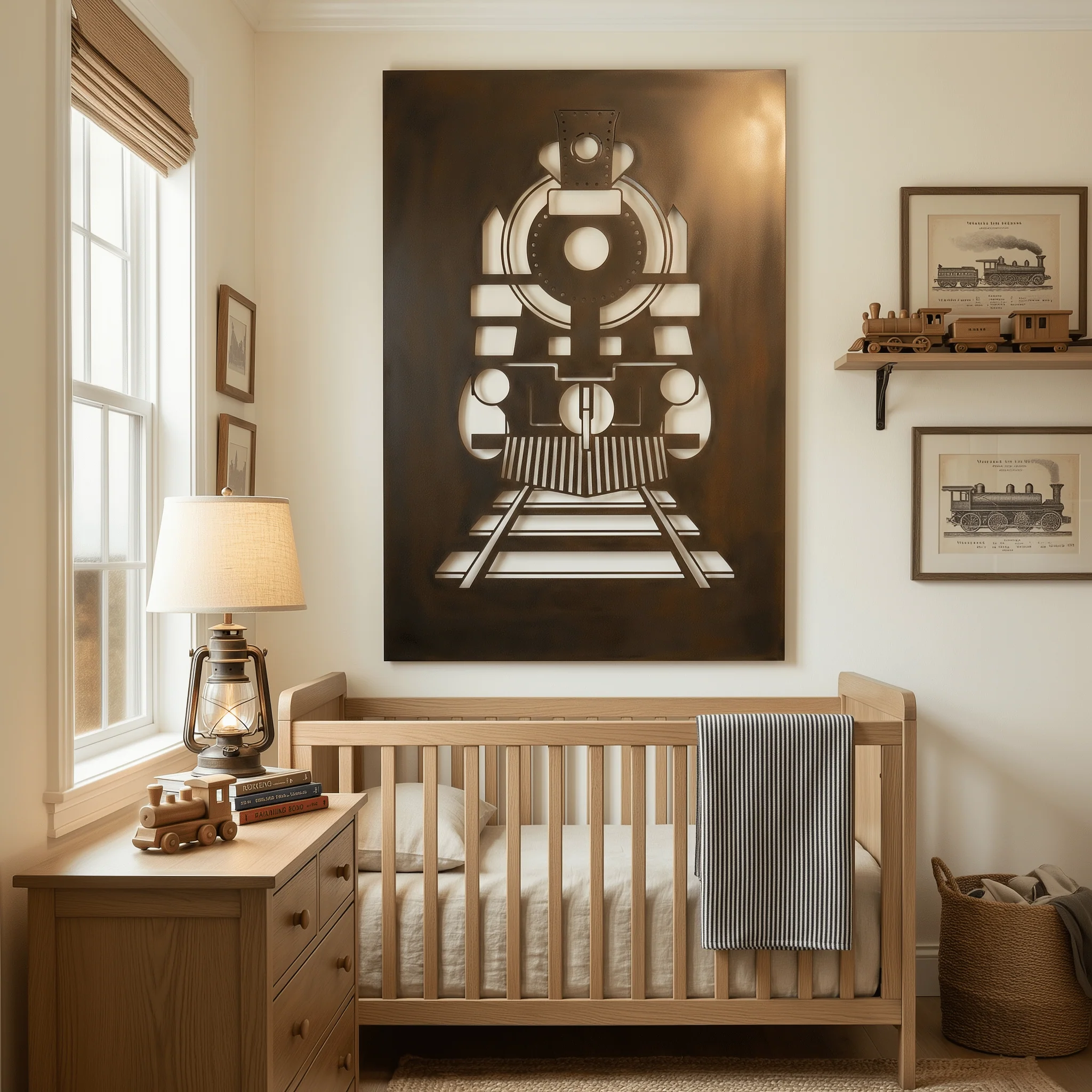 The Steam Engine - Metal Wall Art - Umber - Image 3