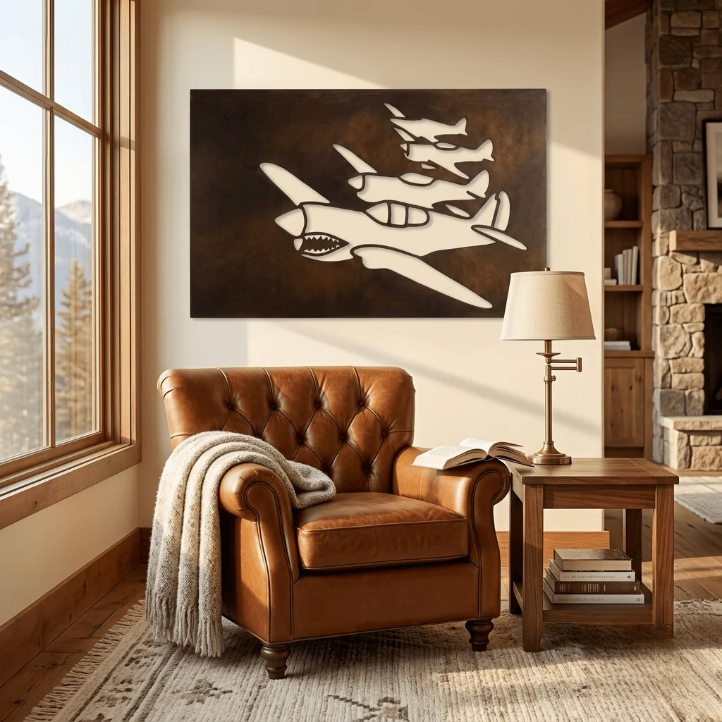 The Steel Wings - Metal Wall Art - Umber