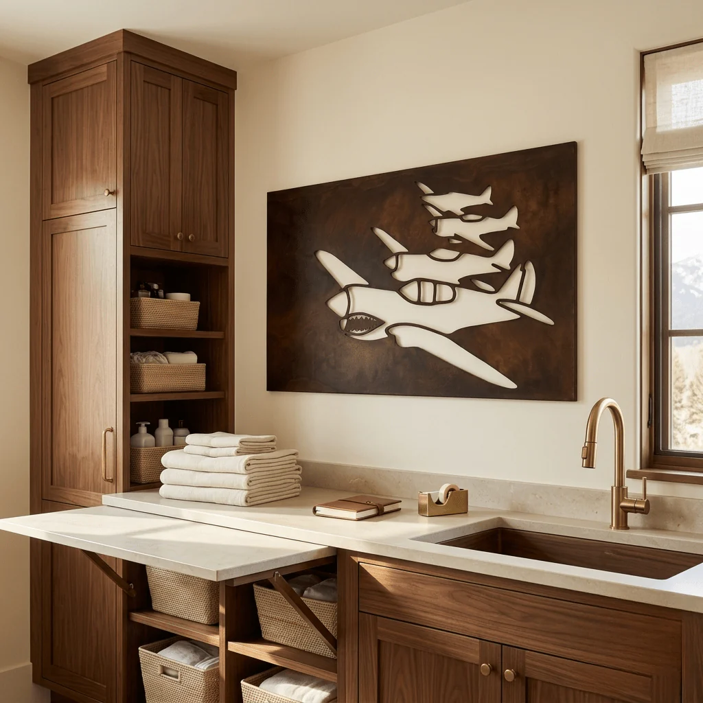 The Steel Wings - Metal Wall Art - Umber - Image 3