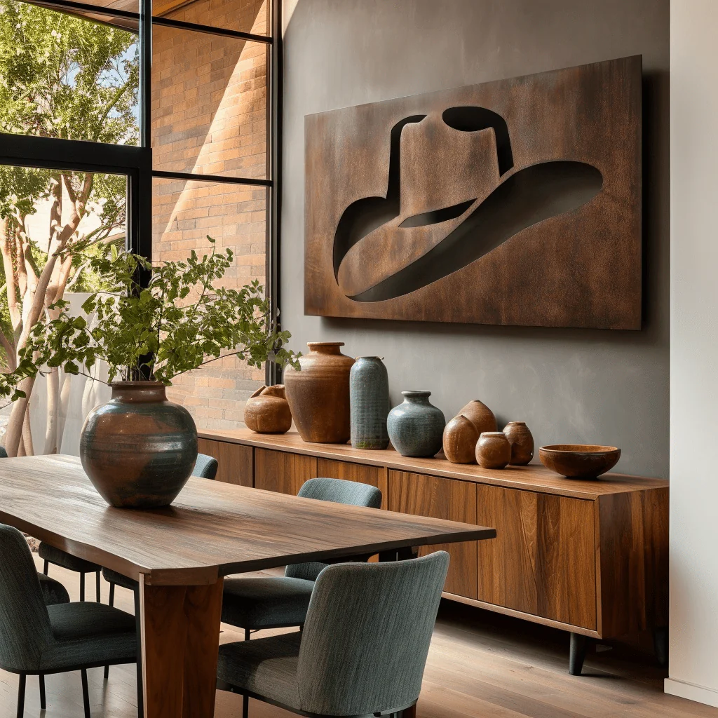 The Stetson - Metal Wall Art - Umber - Image 3