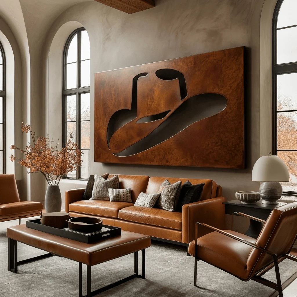 The Stetson - Metal Wall Art - Oxide - Image 2