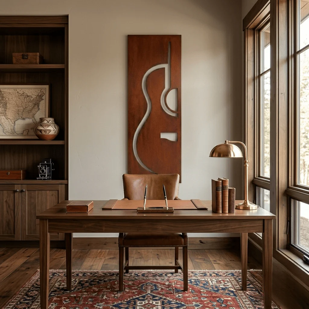 The Strum - Metal Wall Art - Oxide