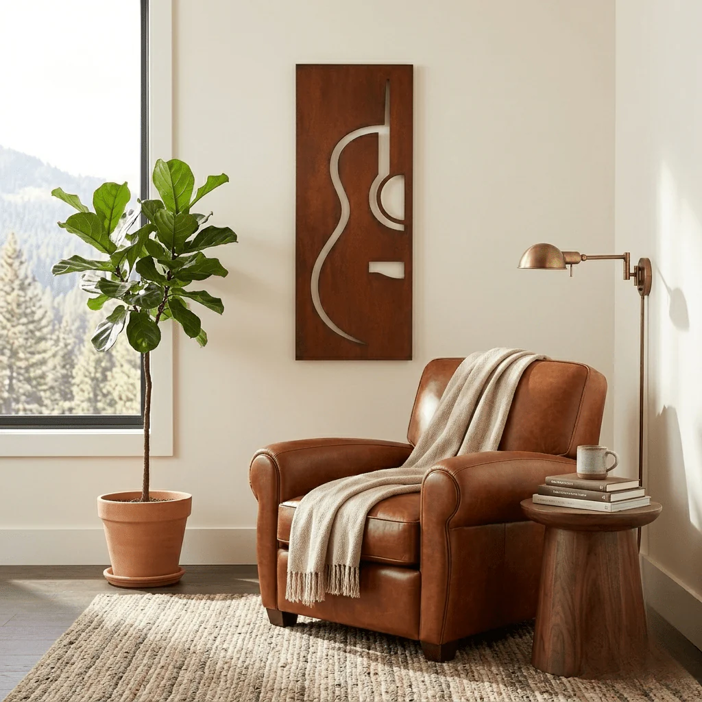 The Strum - Metal Wall Art - Oxide - Image 2