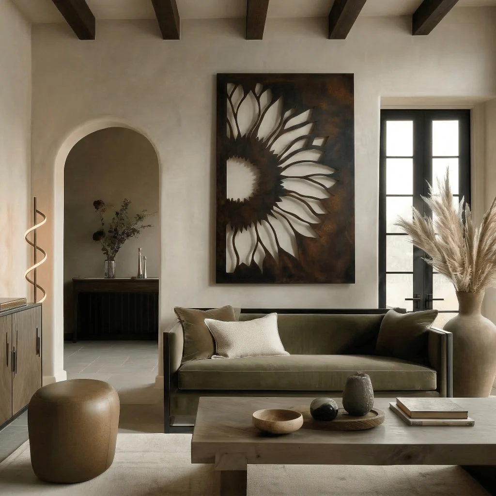 The Sunflower - Metal Wall Art - Umber - Image 3