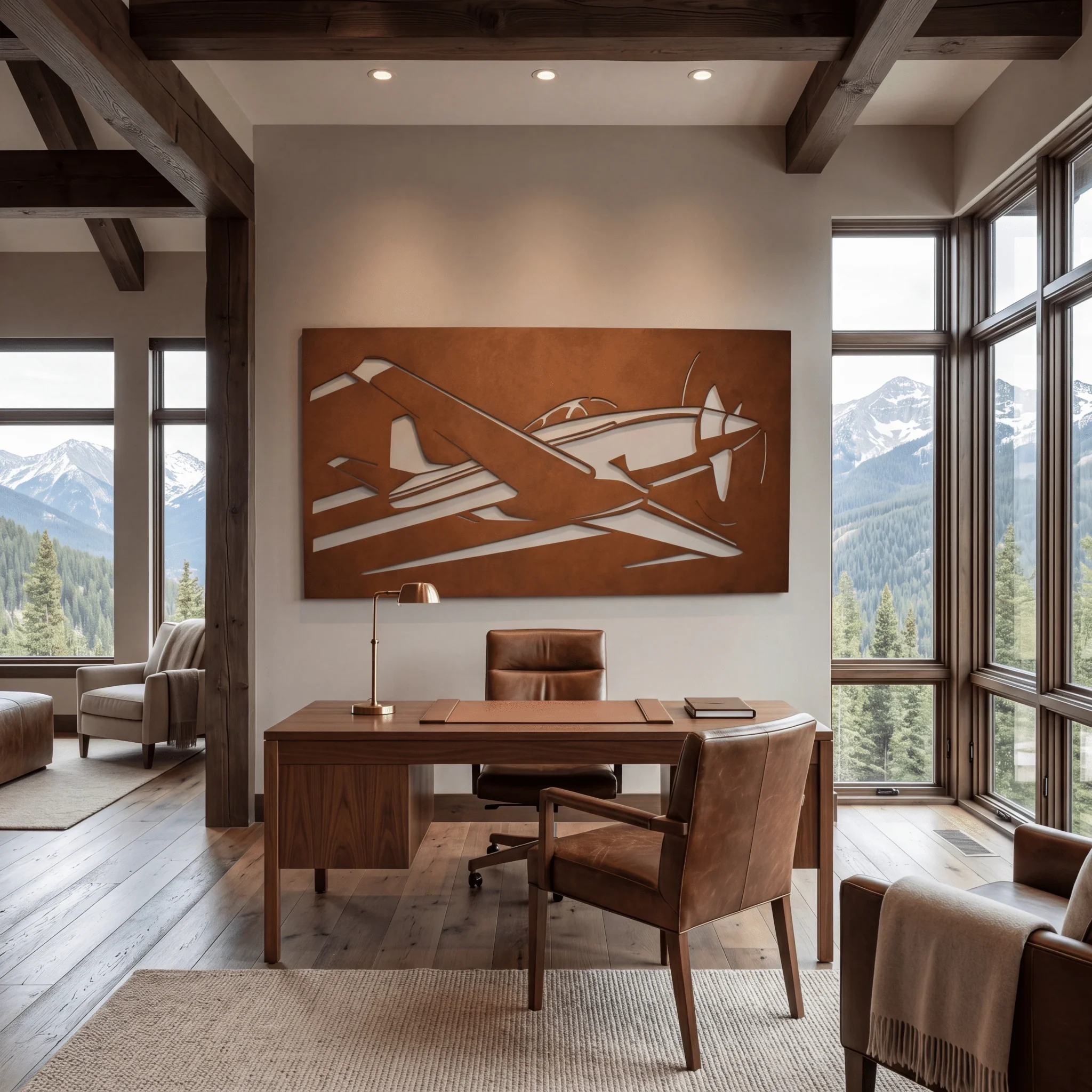 The Takeoff - Metal Wall Art - Oxide - Image 3