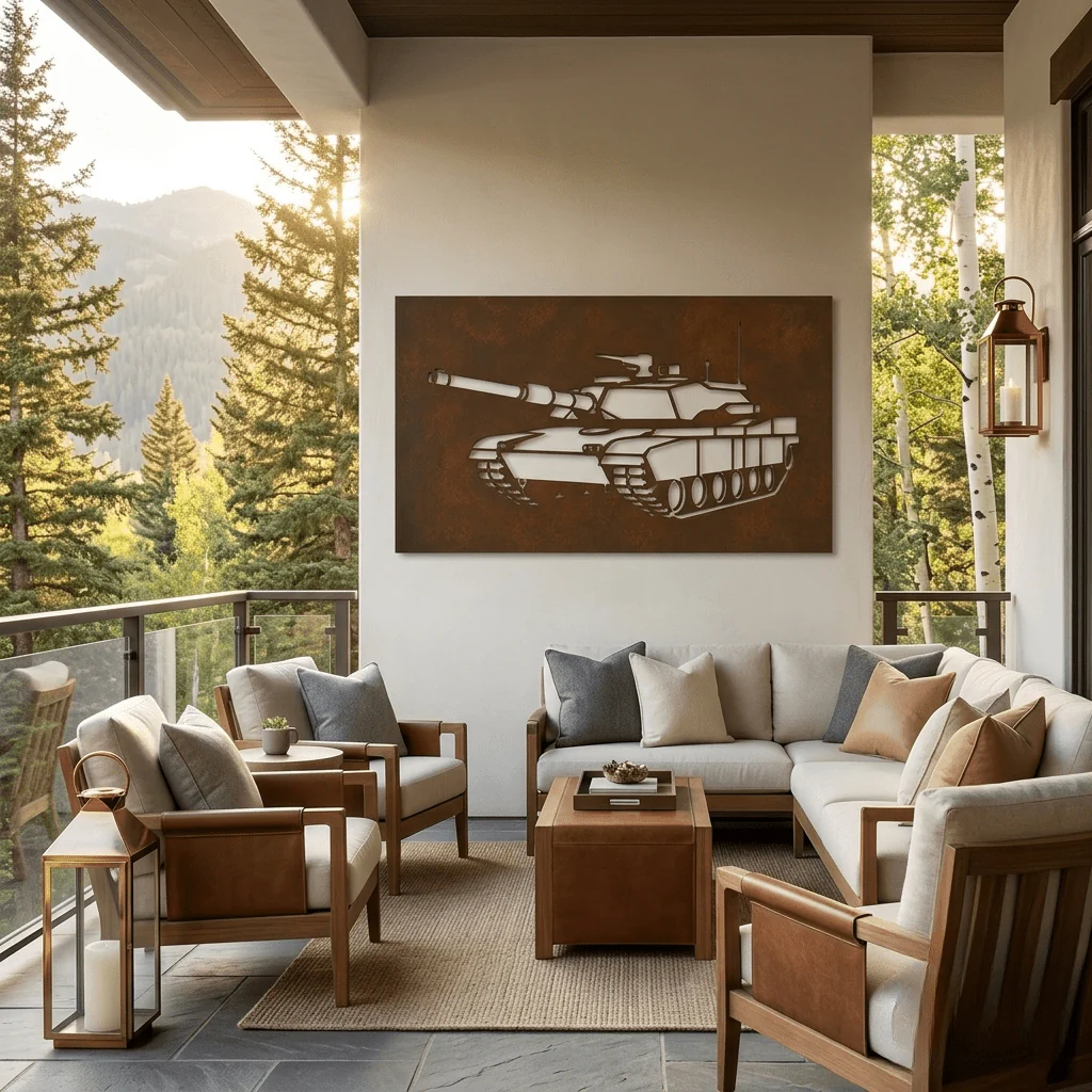 The Tank - Metal Wall Art - Oxide - Image 3