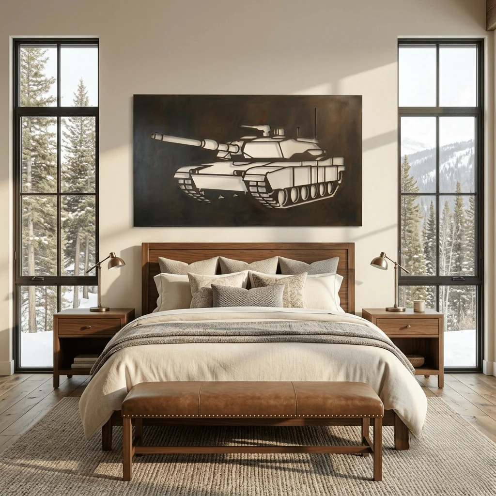The Tank - Metal Wall Art - Umber - Image 3