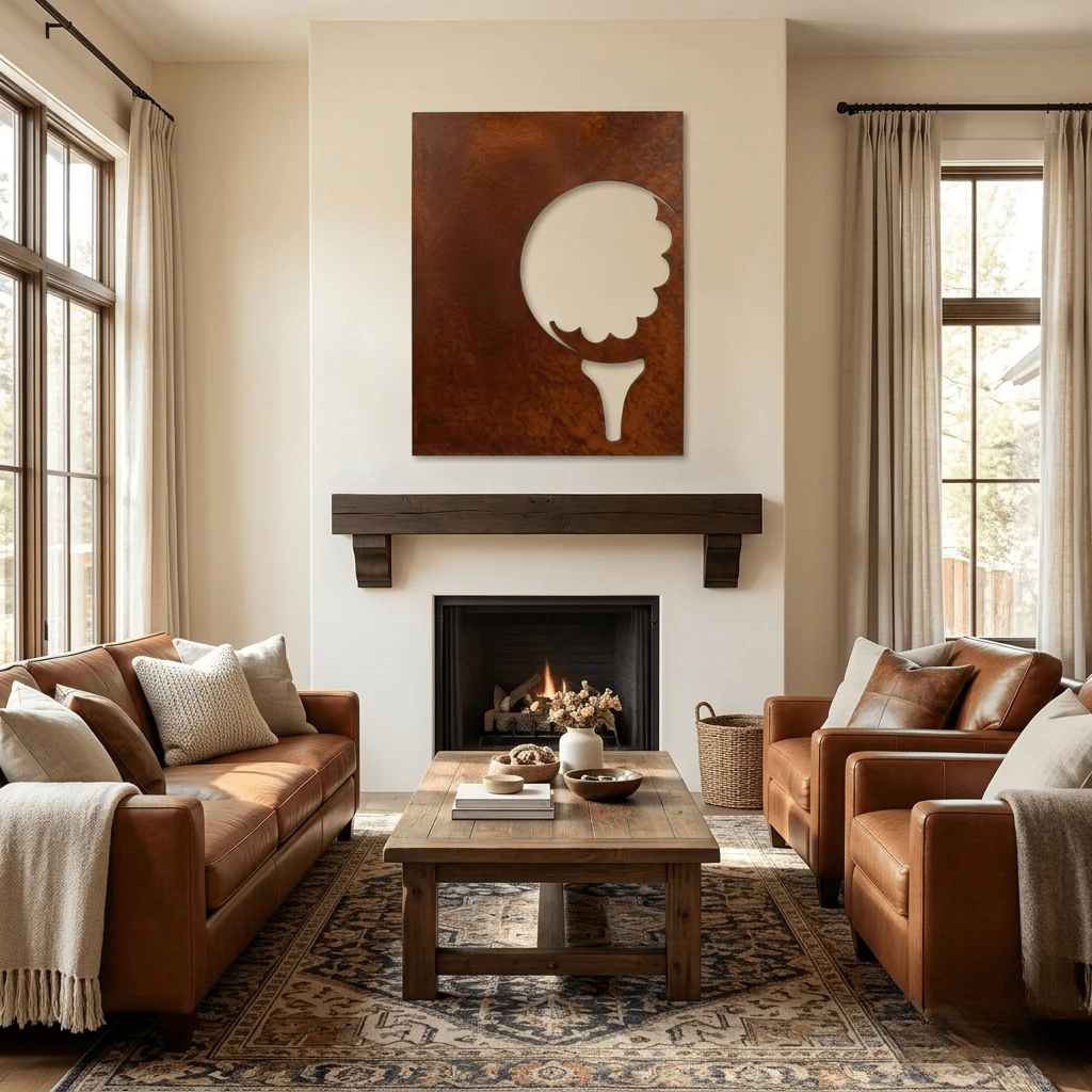 The Tee Up - Metal Wall Art - Oxide - Image 2