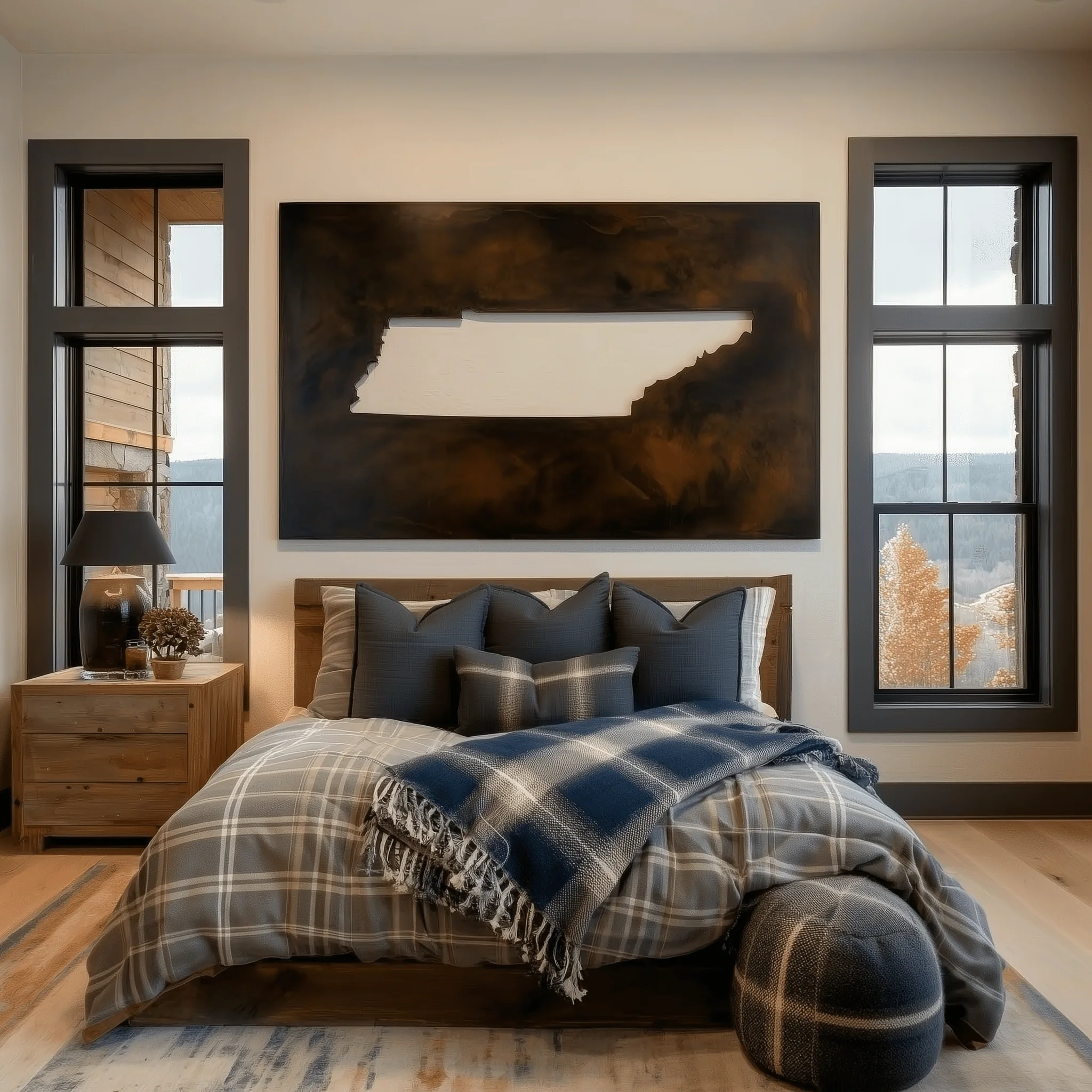The Tennessee - Metal Wall Art - Umber