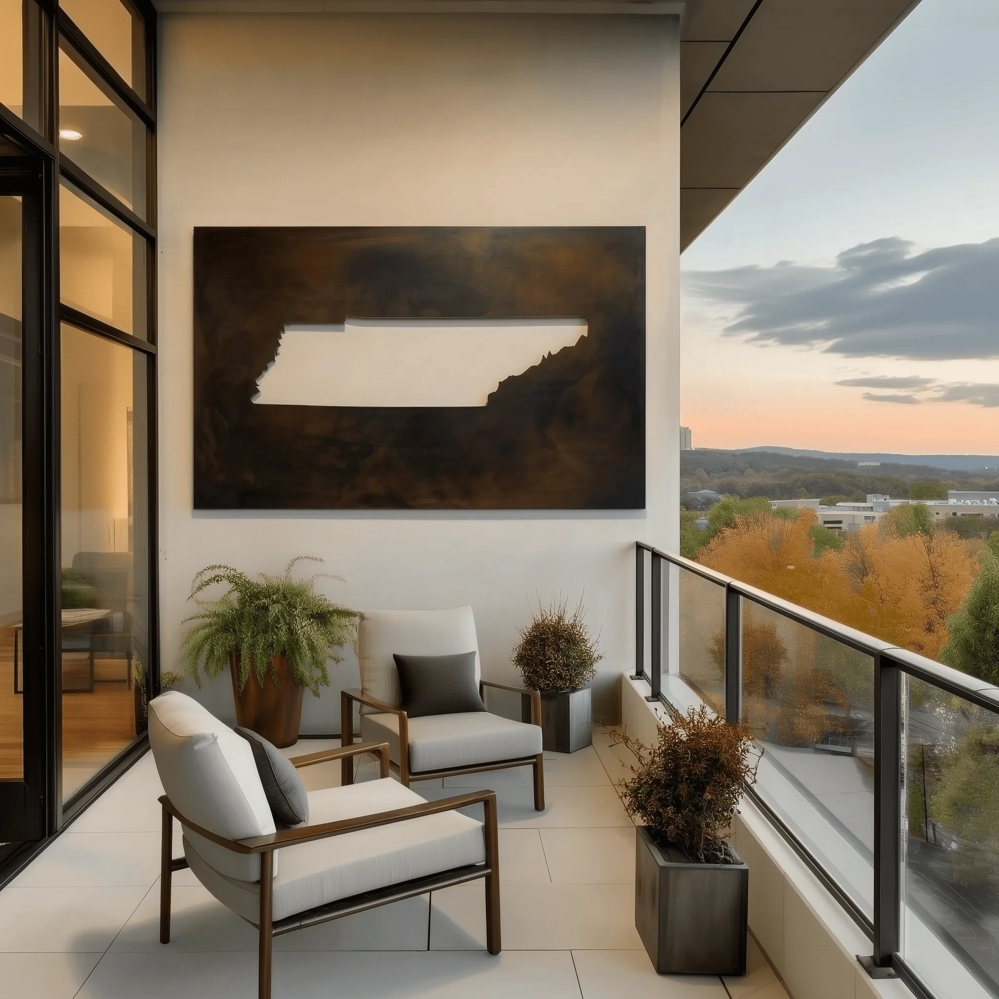 The Tennessee - Metal Wall Art - Umber - Image 3
