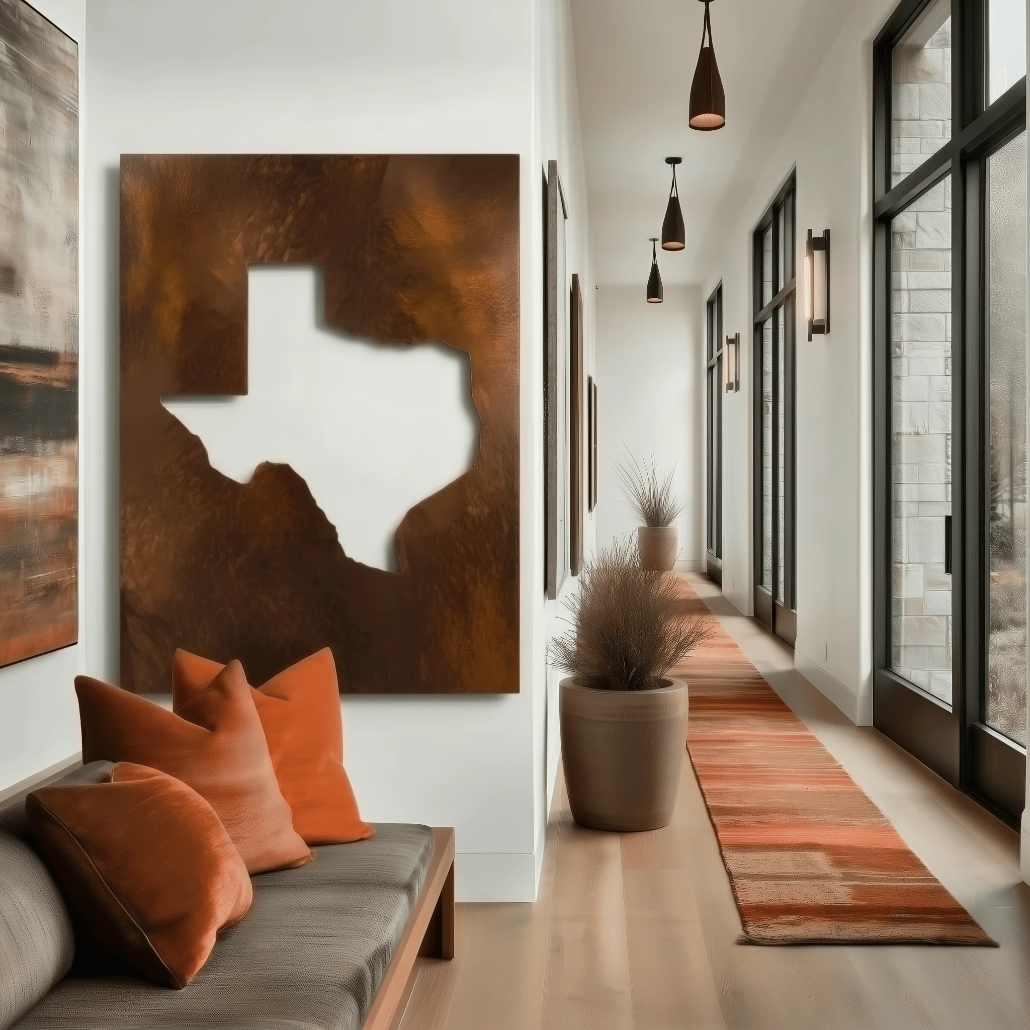 The Texas - Metal Wall Art - Oxide