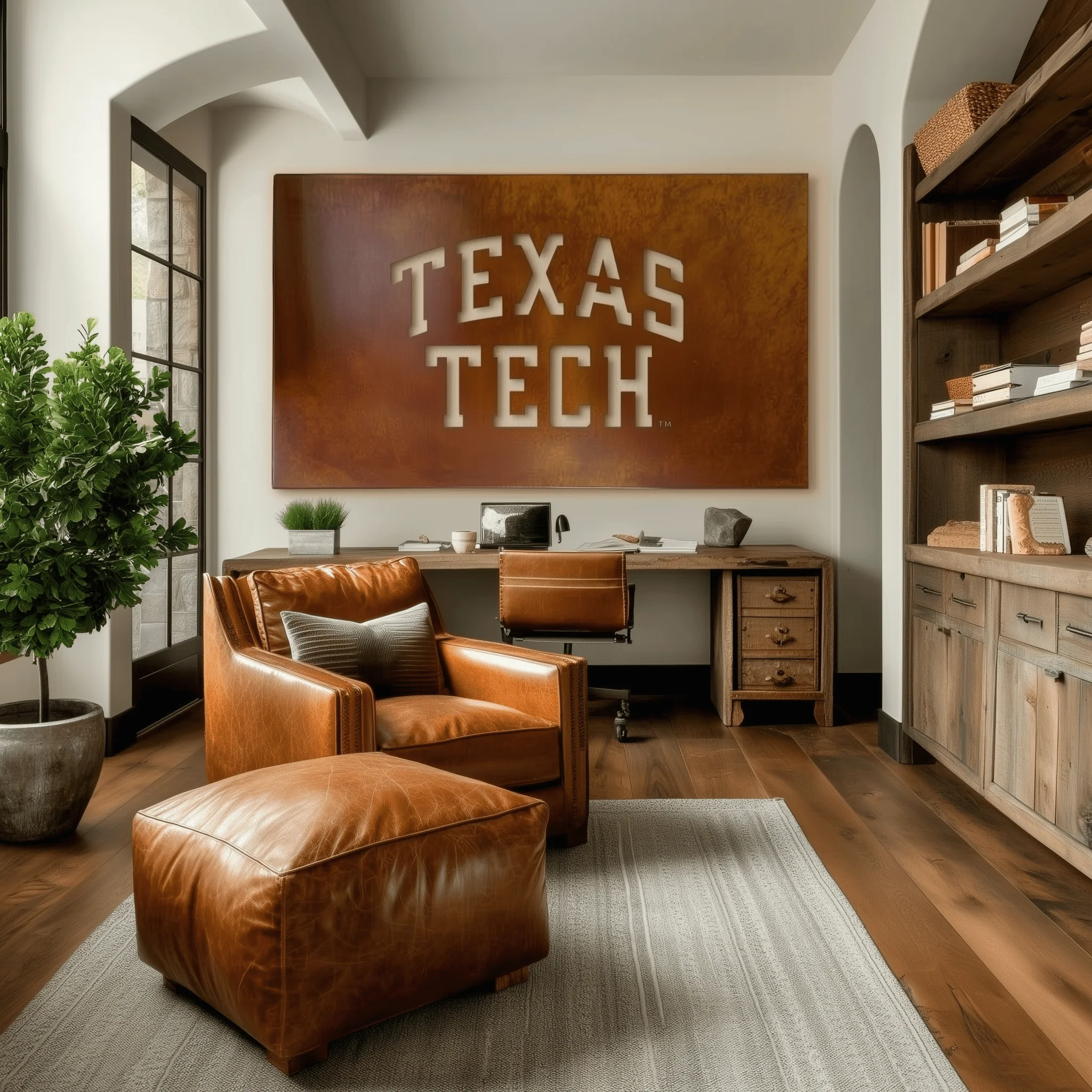 The Texas Tech - Metal Wall Art- Landscape - Oxide - Image 2