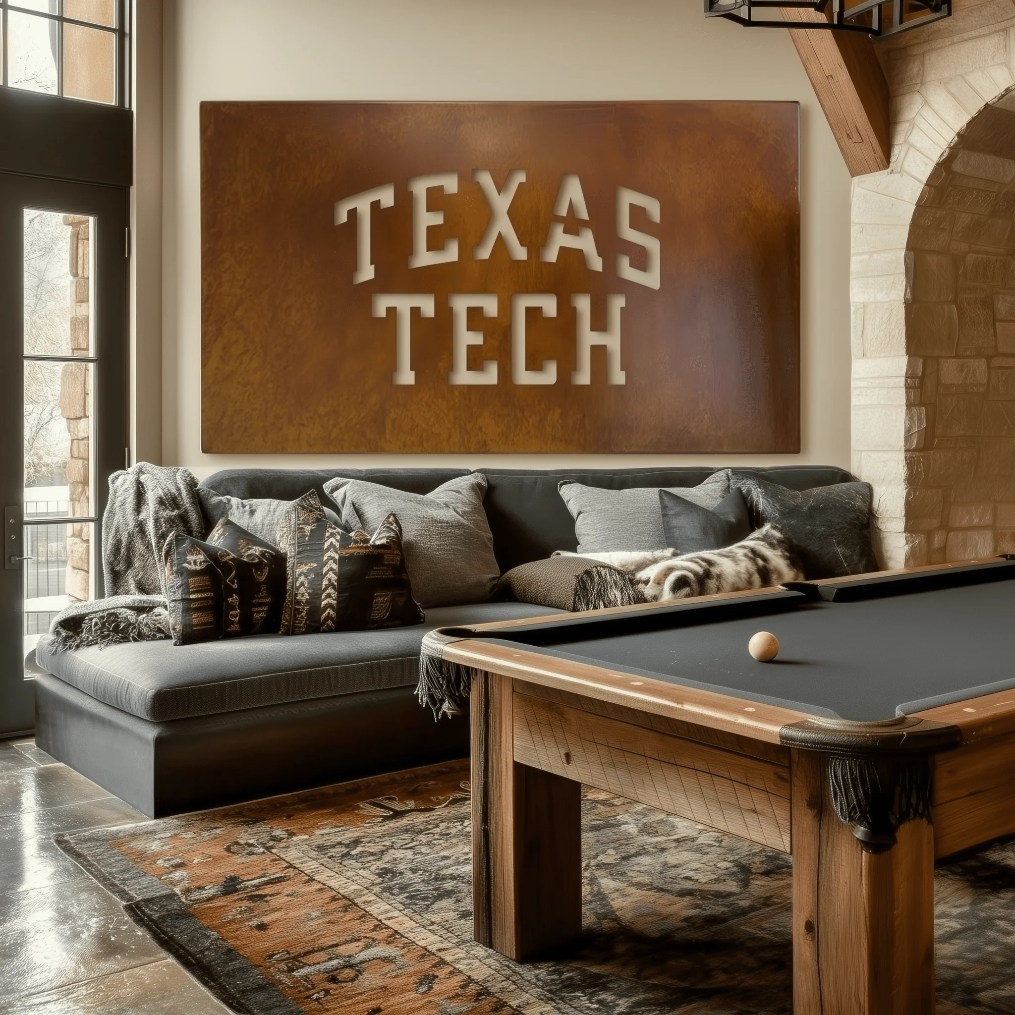 The Texas Tech - Metal Wall Art- Landscape - Oxide - Image 3