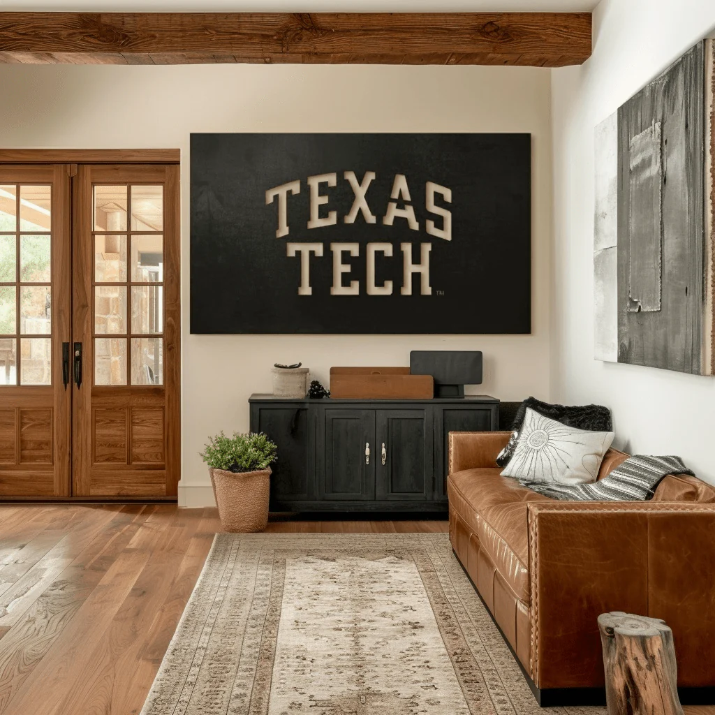 The Texas Tech - Metal Wall Art- Landscape - Umber