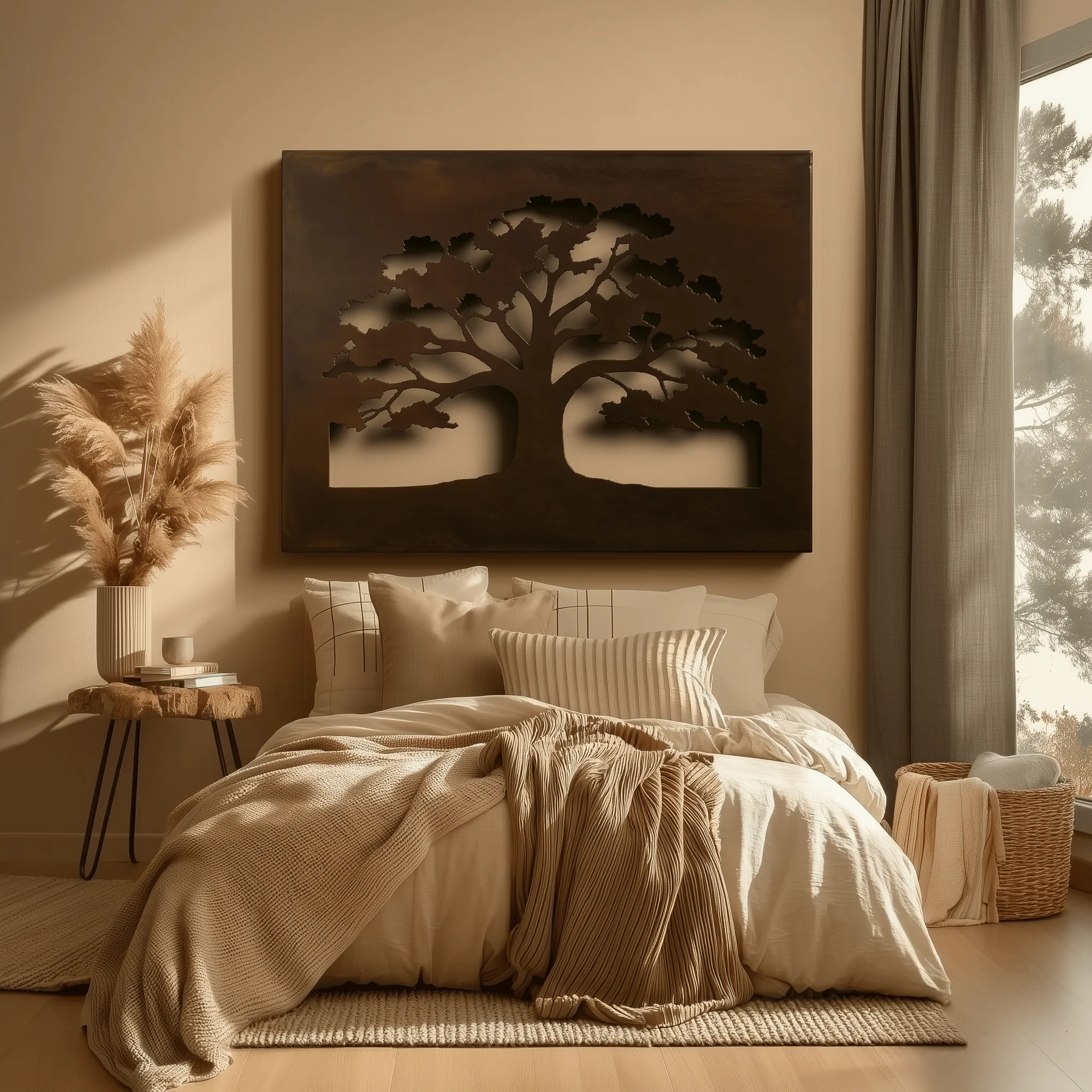 The Connecticut Charter Oak - Metal Wall Art - Umber