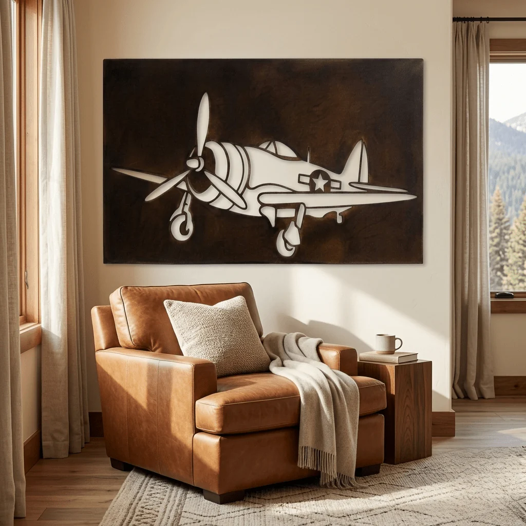 The Thunder Overhead - Metal Wall Art - Umber - Image 4