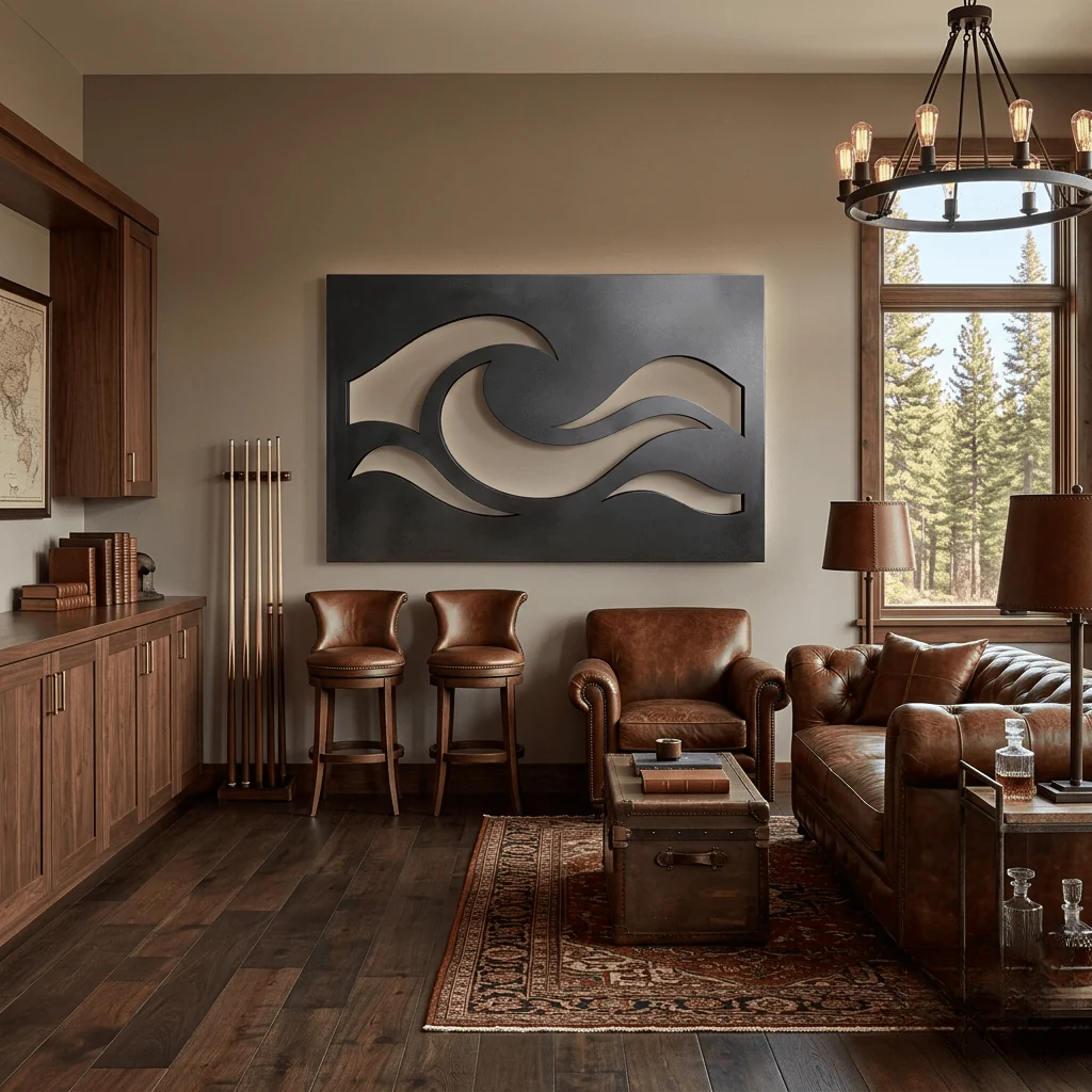 The Tidal Line - Metal Wall Art - Forge - Image 2