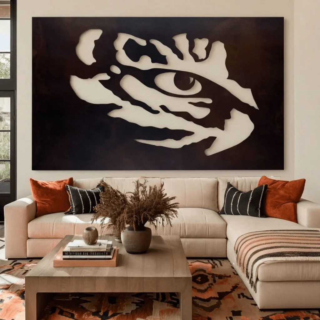 The Tiger Eye - Metal Wall Art - Landscape - Umber