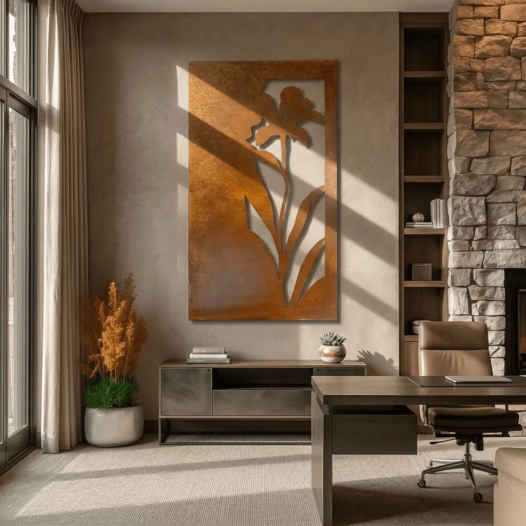 The Tiger Lily - Metal Wall Art - Oxide - Image 3