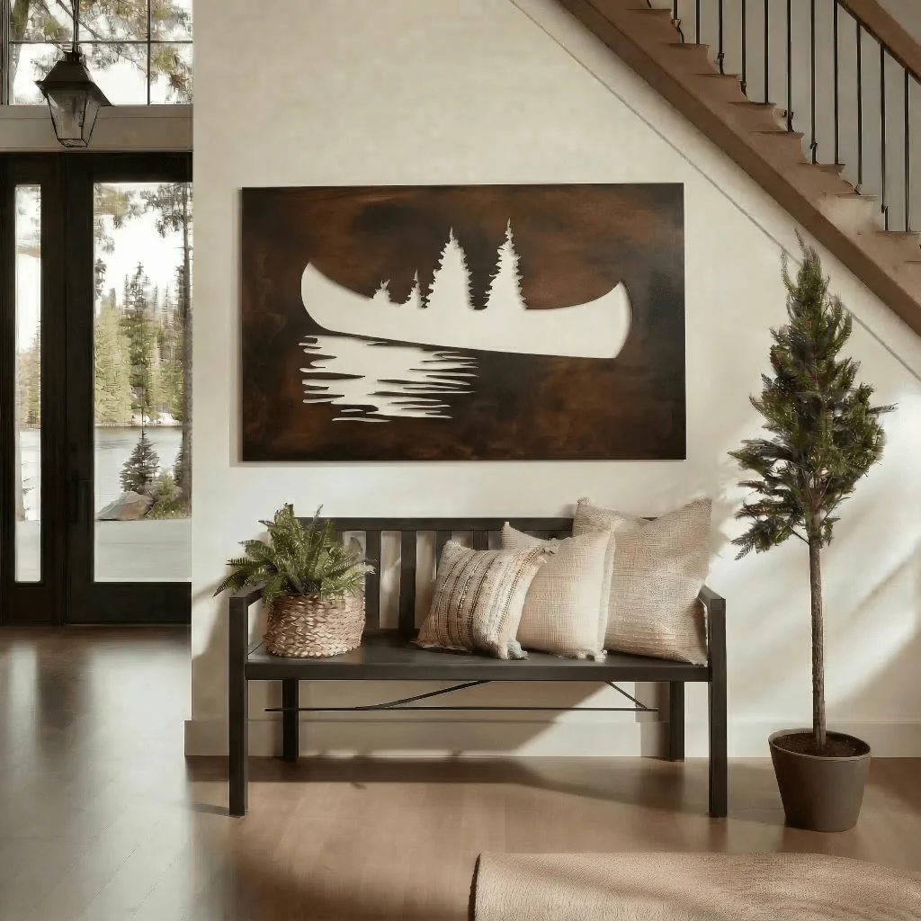 The Timberline - Metal Wall Art - Umber - Image 2
