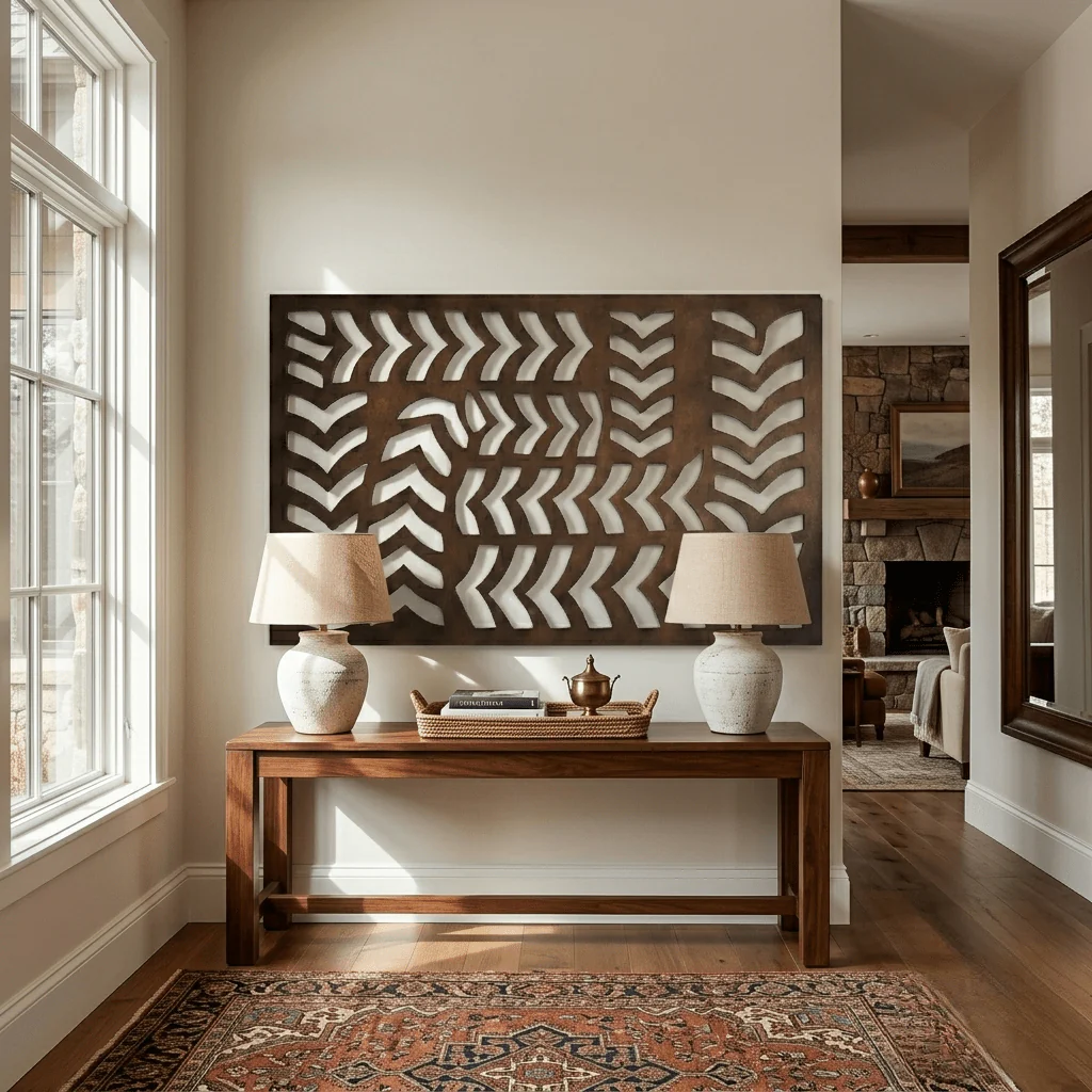The Tire Tread - Metal Wall Art - Umber - Image 2
