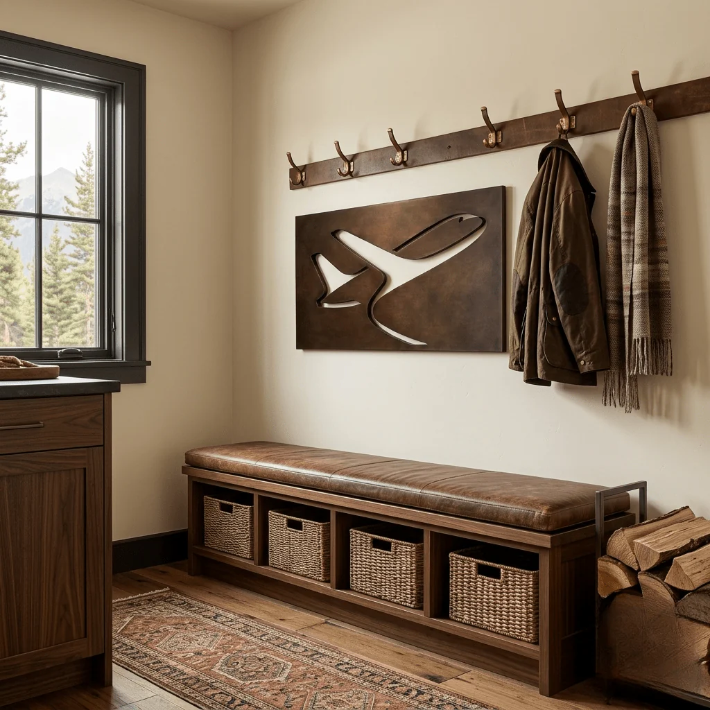The Touch & Go - Metal Wall Art - Umber