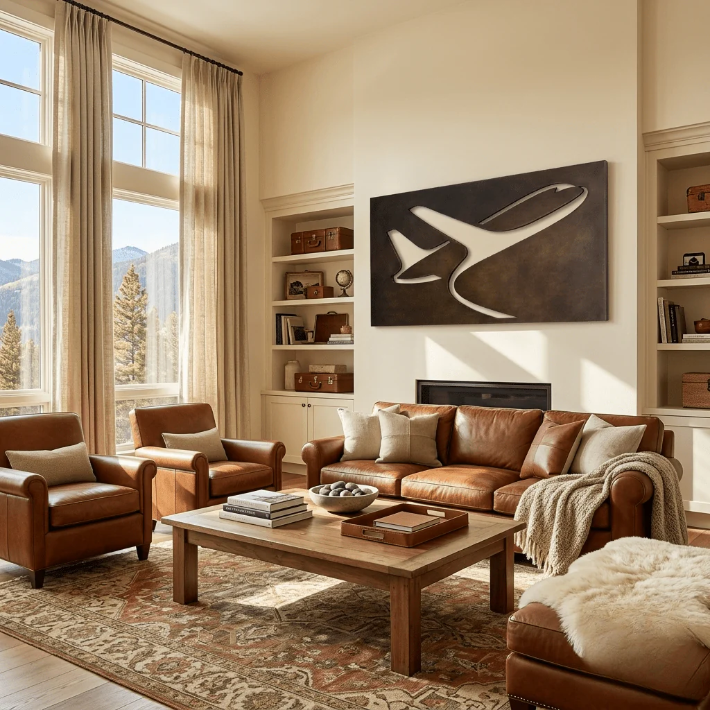 The Touch & Go - Metal Wall Art - Umber - Image 3
