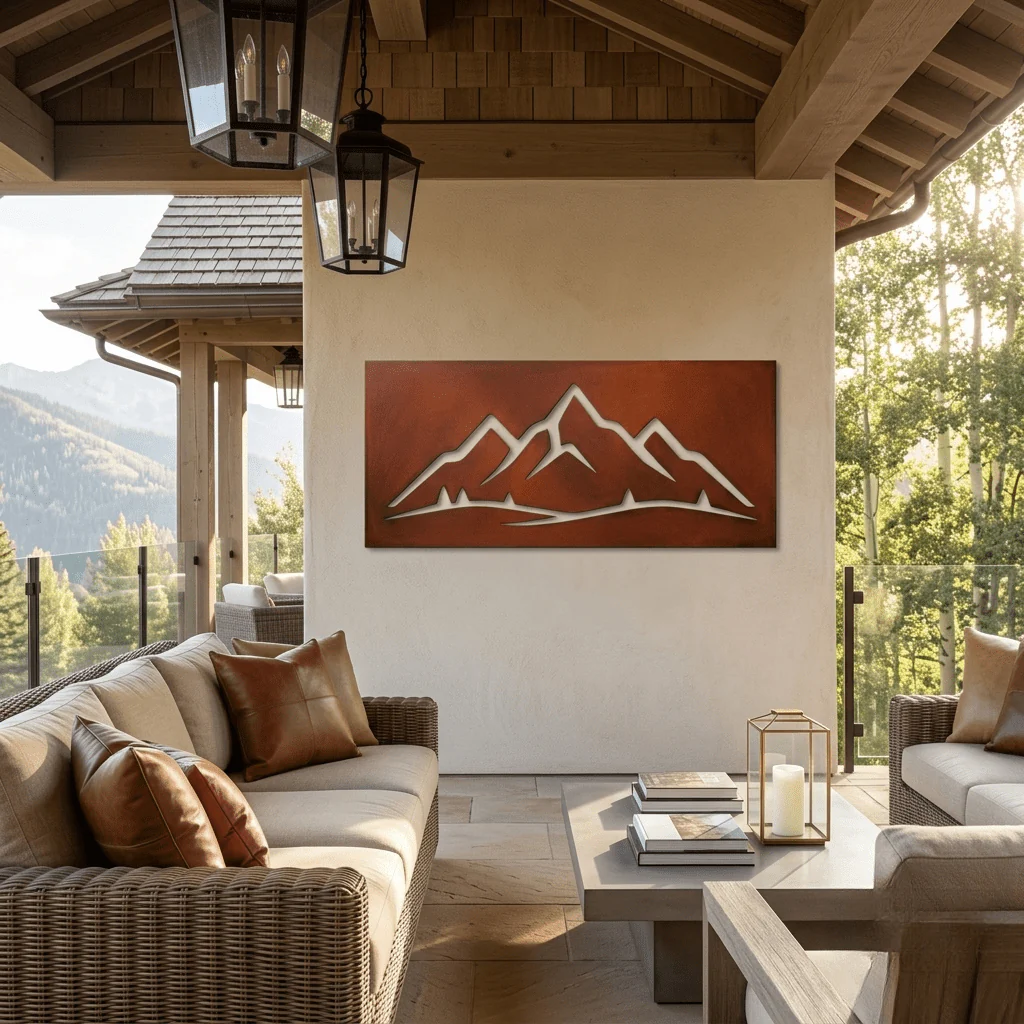 The Triad - Metal Wall Art - Oxide - Image 2